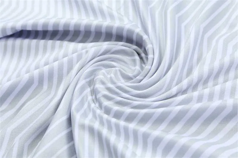 Polo Dortmund grey and white stripes 17
