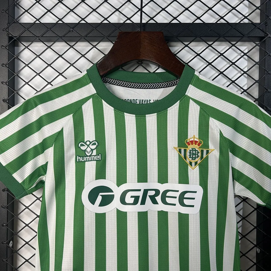24-25 Real Betis Conference League Final Kid Kits Youth Apparels AAAAJersey Wholesale Yupoo 8