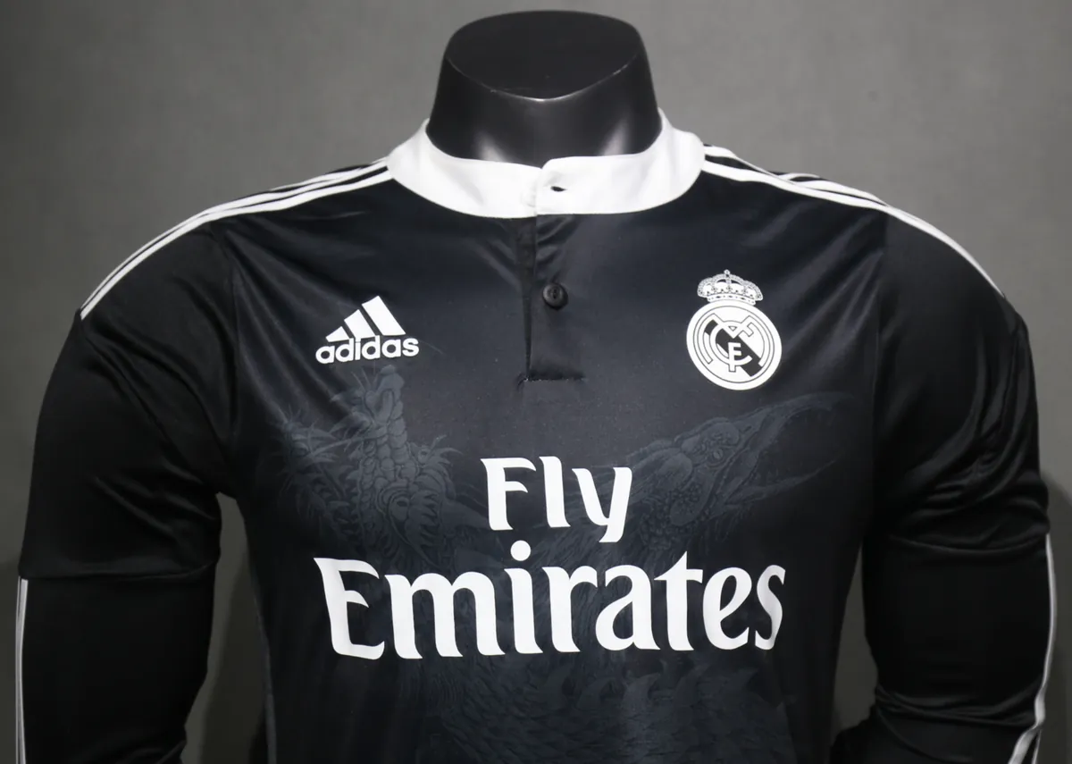 14-15 Real Madrid Third Retro Kit Vintage Player Version Long Sleeve Shirt AAAAJersey Dropship 3