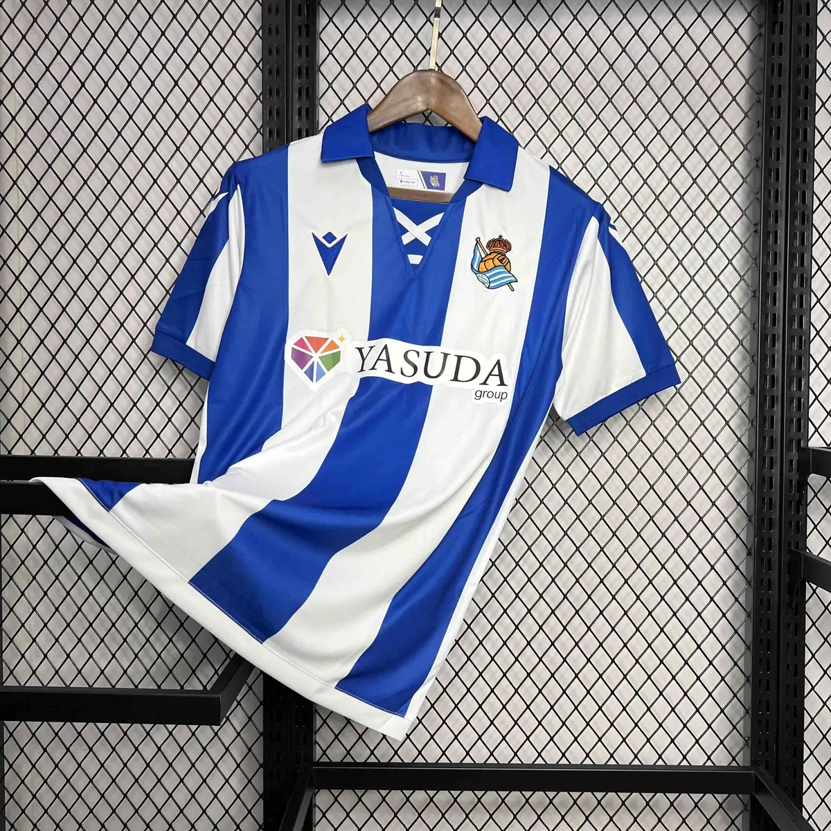 24-25 Real Sociedad Home Kit Soccer Uniform AAAAJerseys Dropshipping Yupoo 1