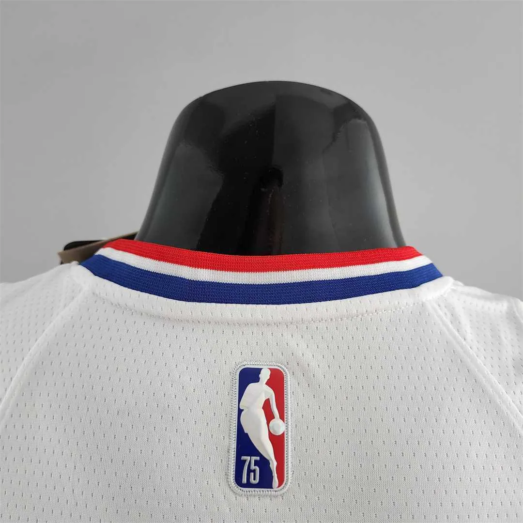 75th Anniversary WALL#11 Los Angeles Clippers NBA Jersey White 4