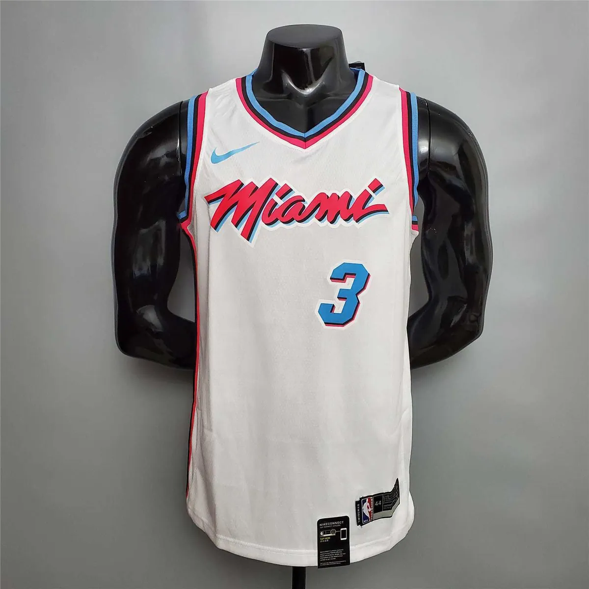 WADE #3 Miami Heat V-neck White 7