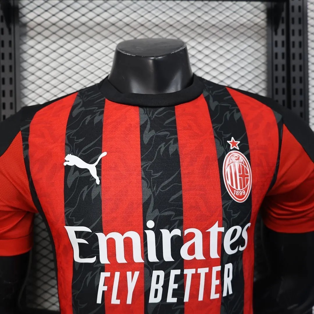 25-26 AC Milan Home Kit Player Version Shirt AAAAJersey Wholesale Yupoo 6