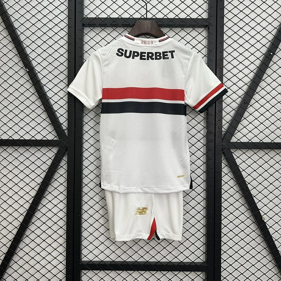25-26 Sao Paulo Home Kid Kits Yourth Apparels AAAAJersey Supply Yupoo 2