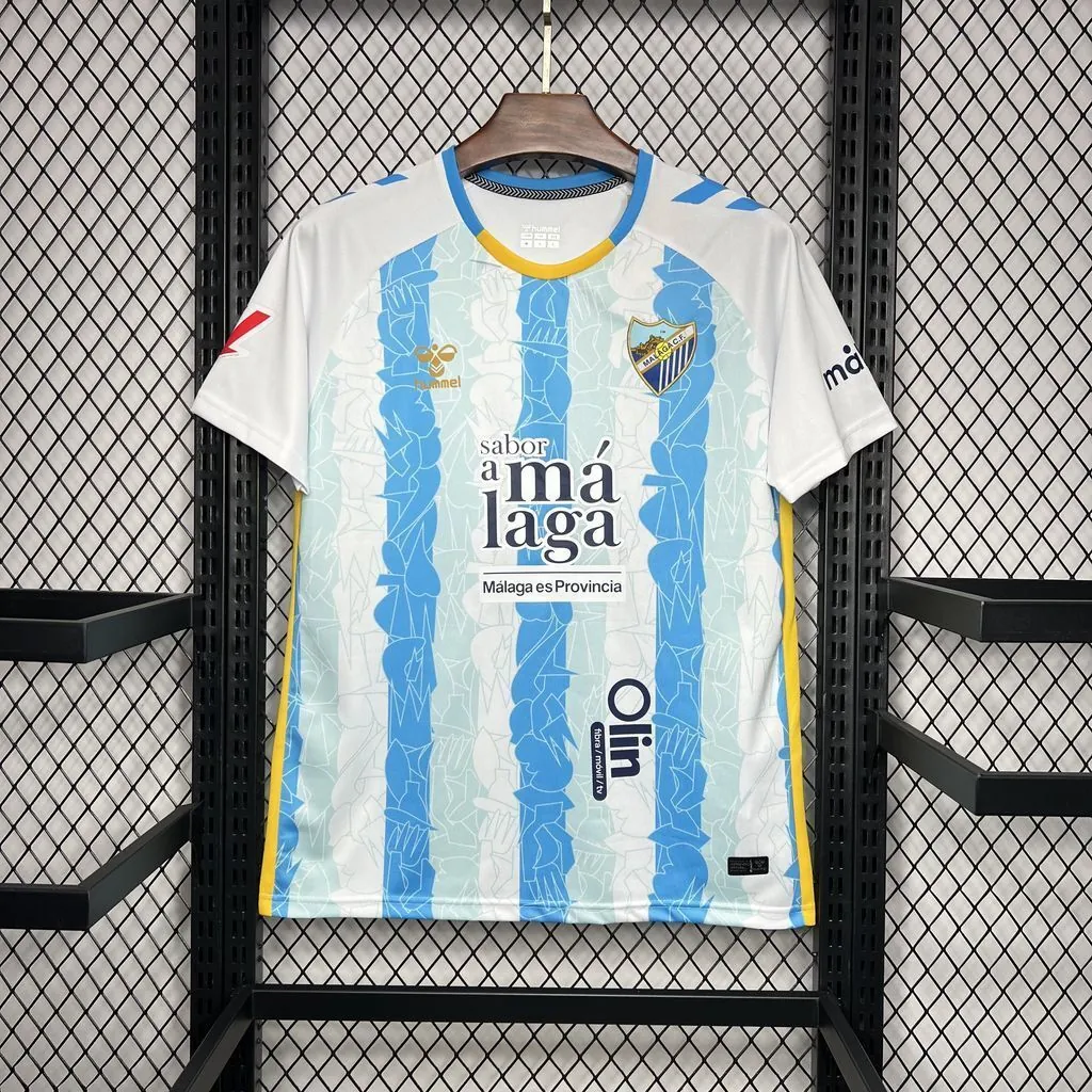 24-25 Malaga Home Kit Football Apparels Sport AAAAJersey Yupoo 8