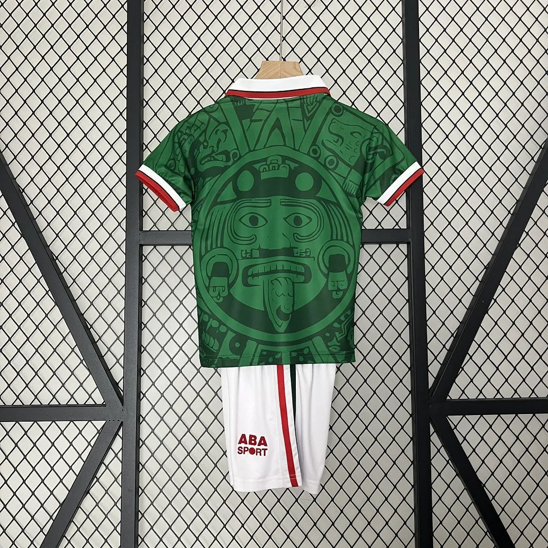 1998 Mexico Home Kids Retro Kits World Cup Shirt Soccer Jerseys Yupoo 6