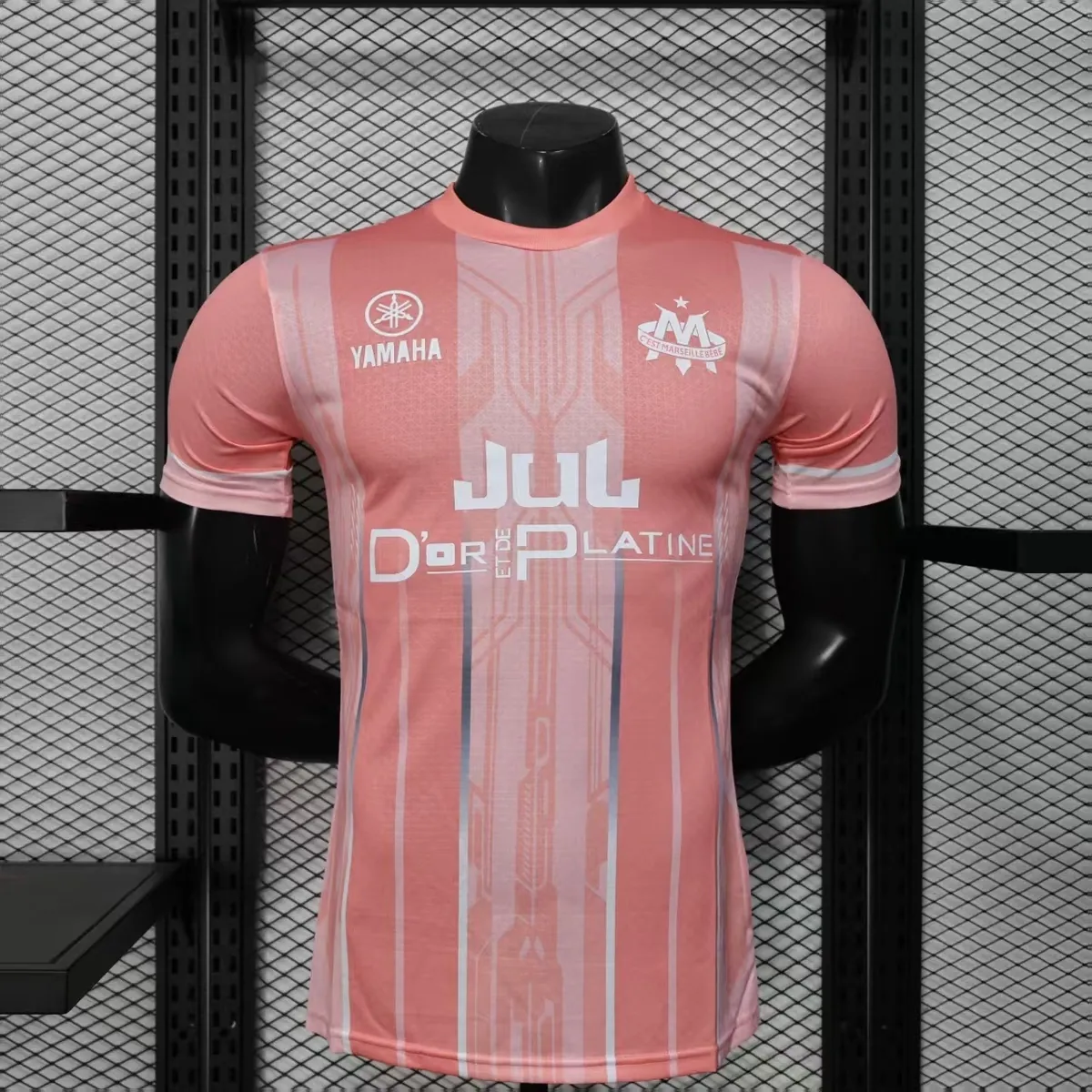 25-26 Marseille Pink YAMAHA OM X JUL Limited Edition Shirt Player Version été Kit AAAAJersey Yu 7
