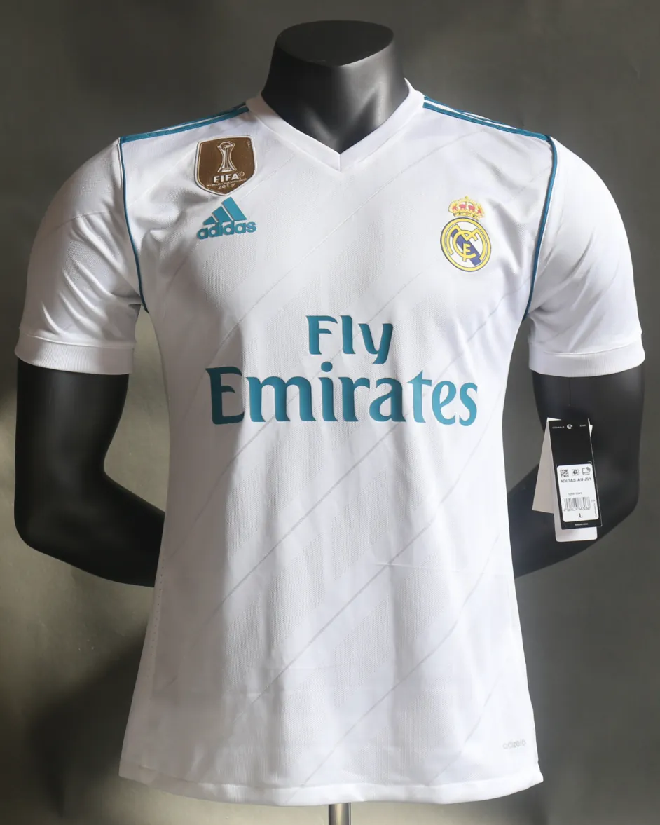 17-18 Real Madrid Home Retro Kit Vintage Player Version Sino Shirt AAAAJersey Dropship Yupoo 8