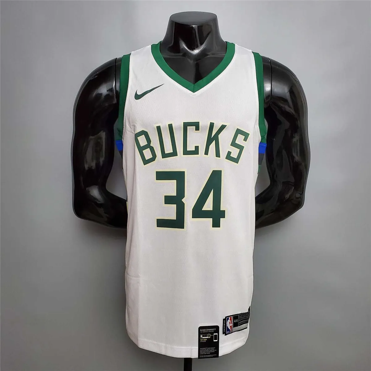 Antetokounmpo#34 Bucks white 10