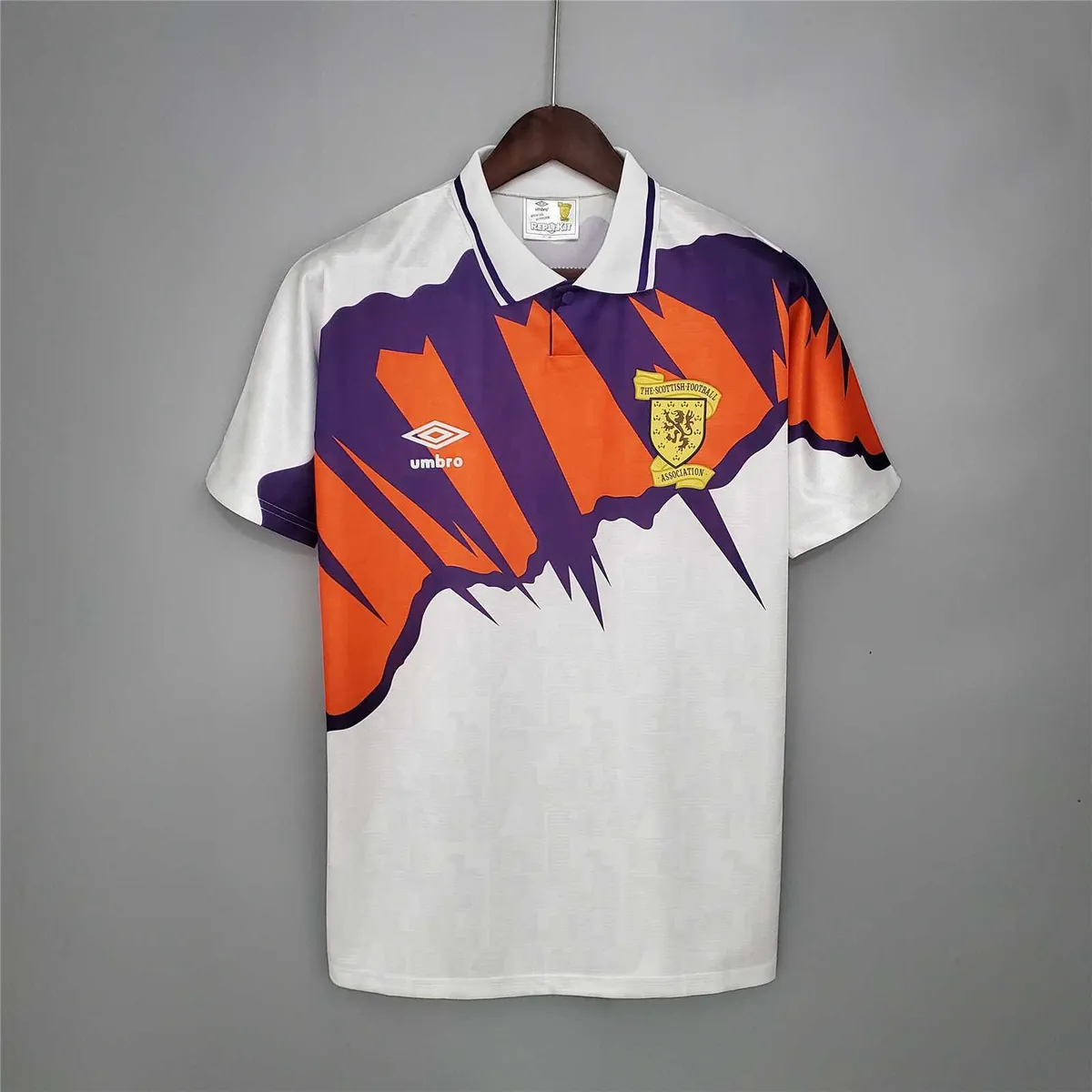 91-93 Scotland away soccer jersey 12