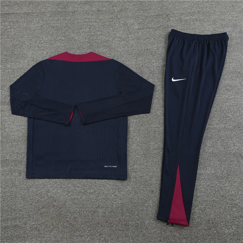 2024 England Player Long Sleeve Training Suit Football Shirts 3