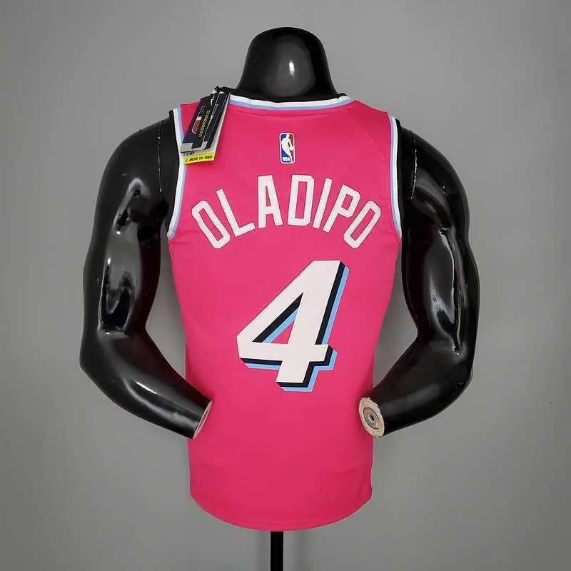 OLADIPO#4 Miami Heat V-neck pink 7