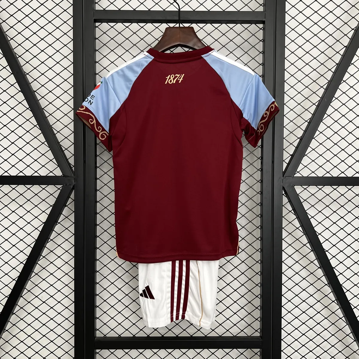 25-26 Aston Villa Home Kid Kits Youth Apparels Football AAAAJersey Supply Yupoo 1