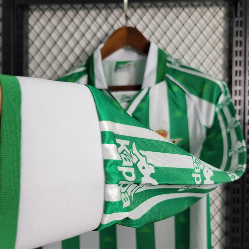 95-97 Retro Betis Home Long Sleeve Size S-XXL Soccer Jerseys 8