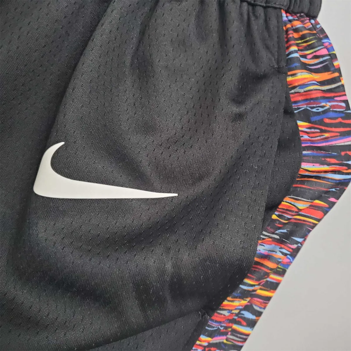 Brooklyn Nets City version black NBA shorts 3