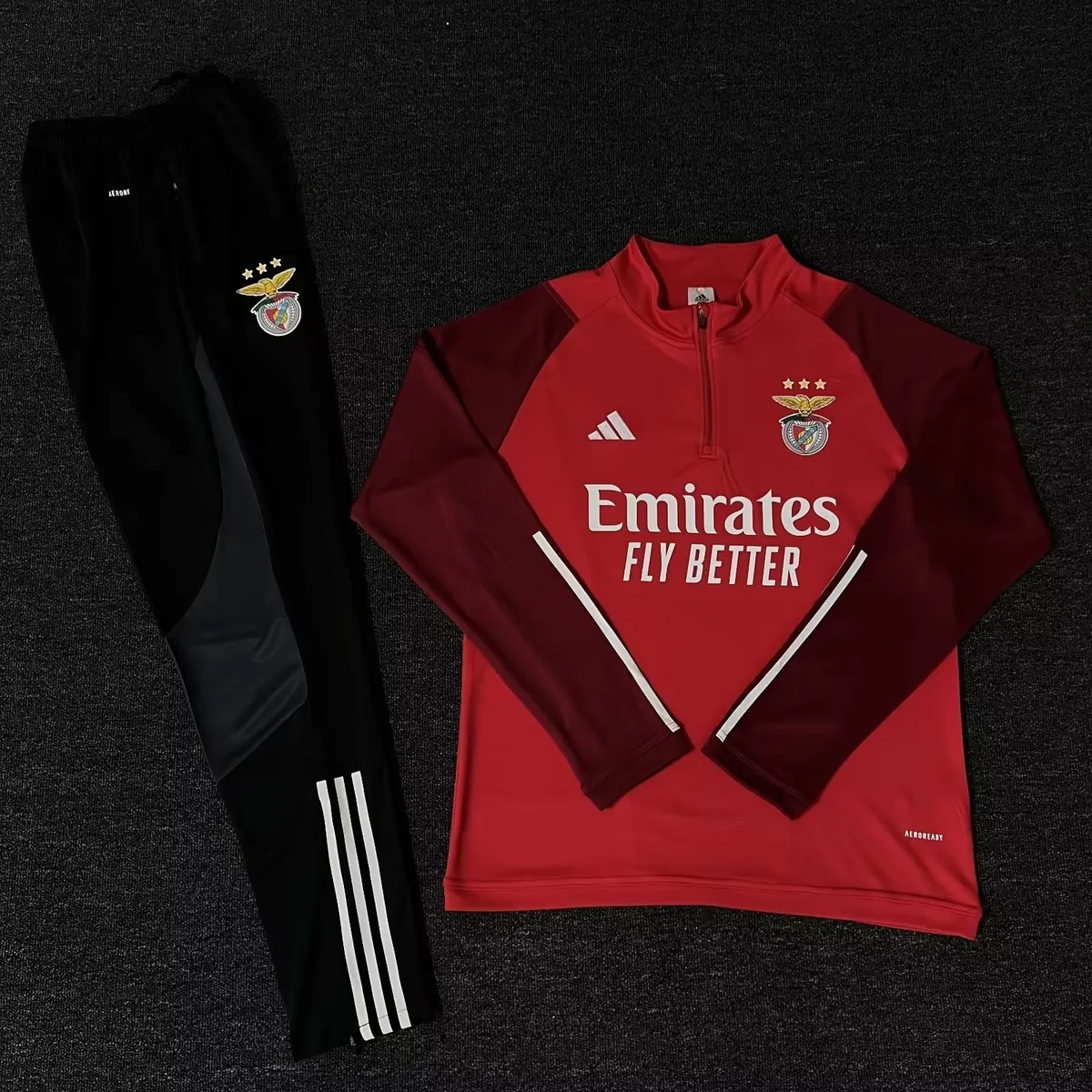 23-24 Benfica Training Suits Red Long Sleeve Kits Football Jerseys Yupoo 1
