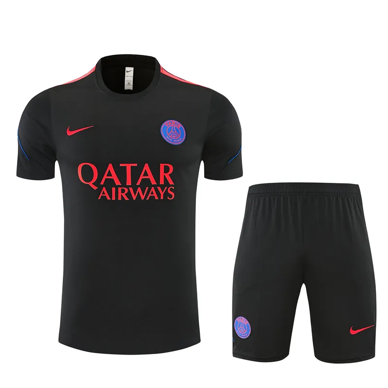 26-27 PSG Aldult Kit Football Black Training Tracksuit Yupoo 5 1