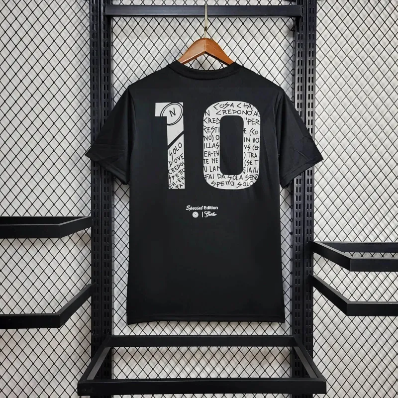 23-24 Napoli × Geolier Special Edition Black Kit Jersey Supplier Yupoo 4
