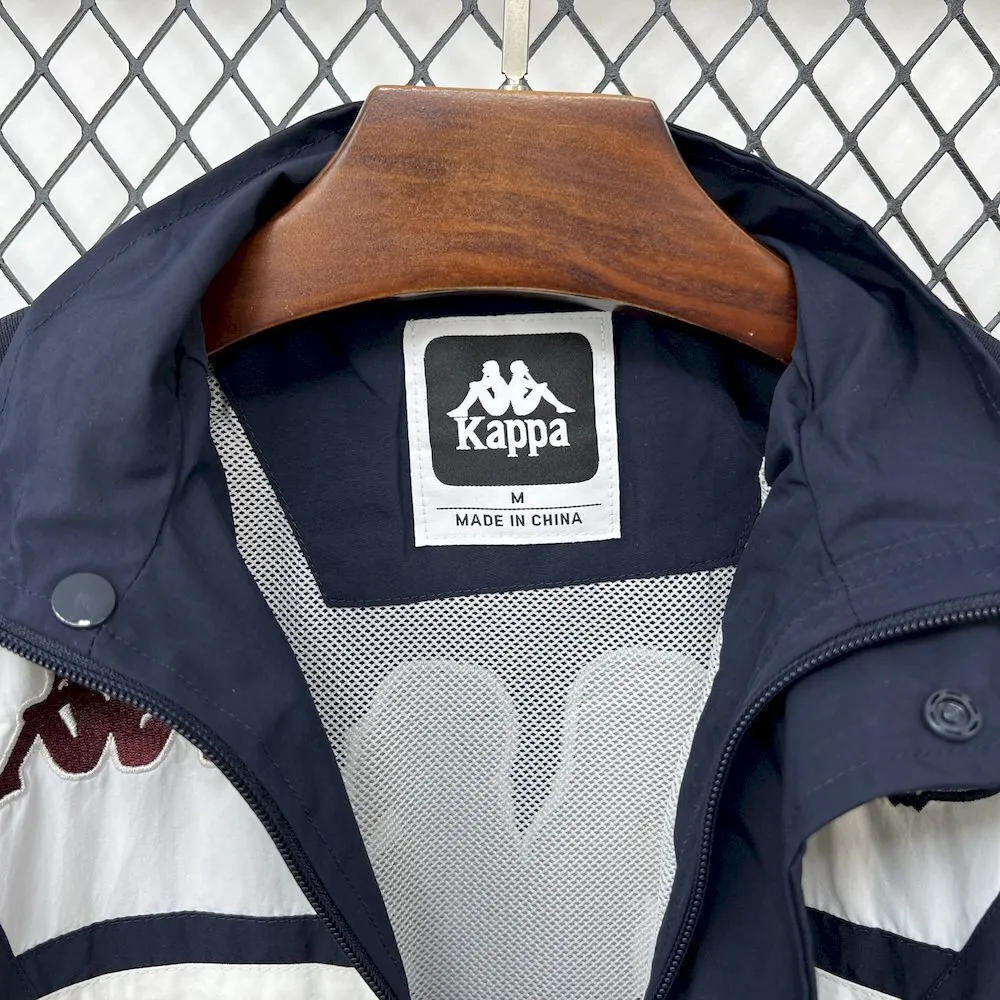 25-26 Barcelona x Kappa OG Style Navy Windbreaker Jacket AAAAJersey Supplier Yupoo 3