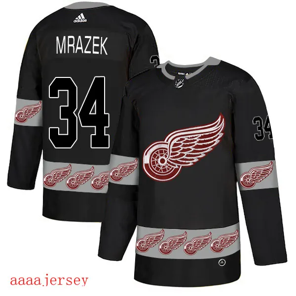 2019 Detroit Red Wings ice hockey jersey M-3XL 底特律红翼队冰球服 13