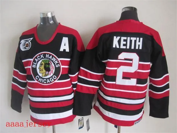 Chicago Blackhawks retro ice hockey jersey M-3XL 芝加哥黑鹰队复古冰球服 3
