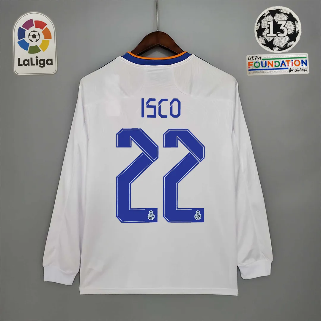 21-22 Real Madrid home long sleeve 11