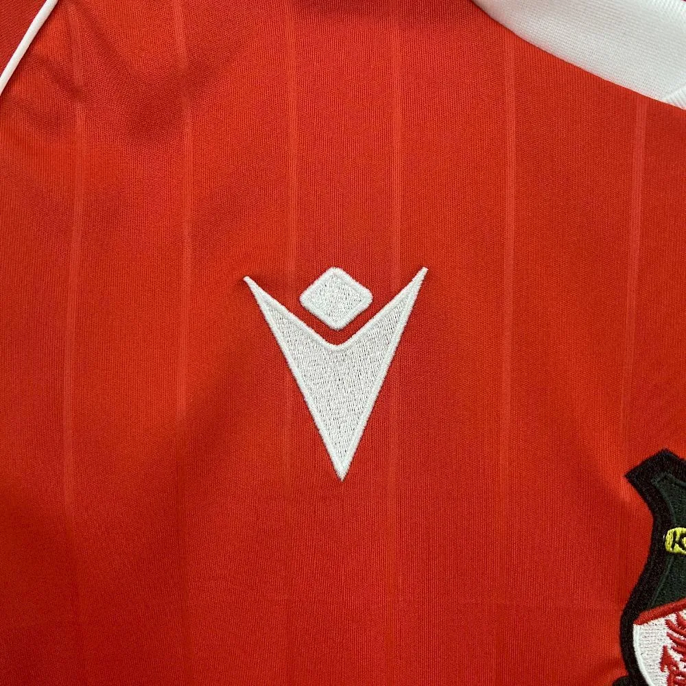 25-26 Wrexham Home Kit Red T-Shirt Soccer Uniforms Sport AAAAJersey Dropship Yupoo 2