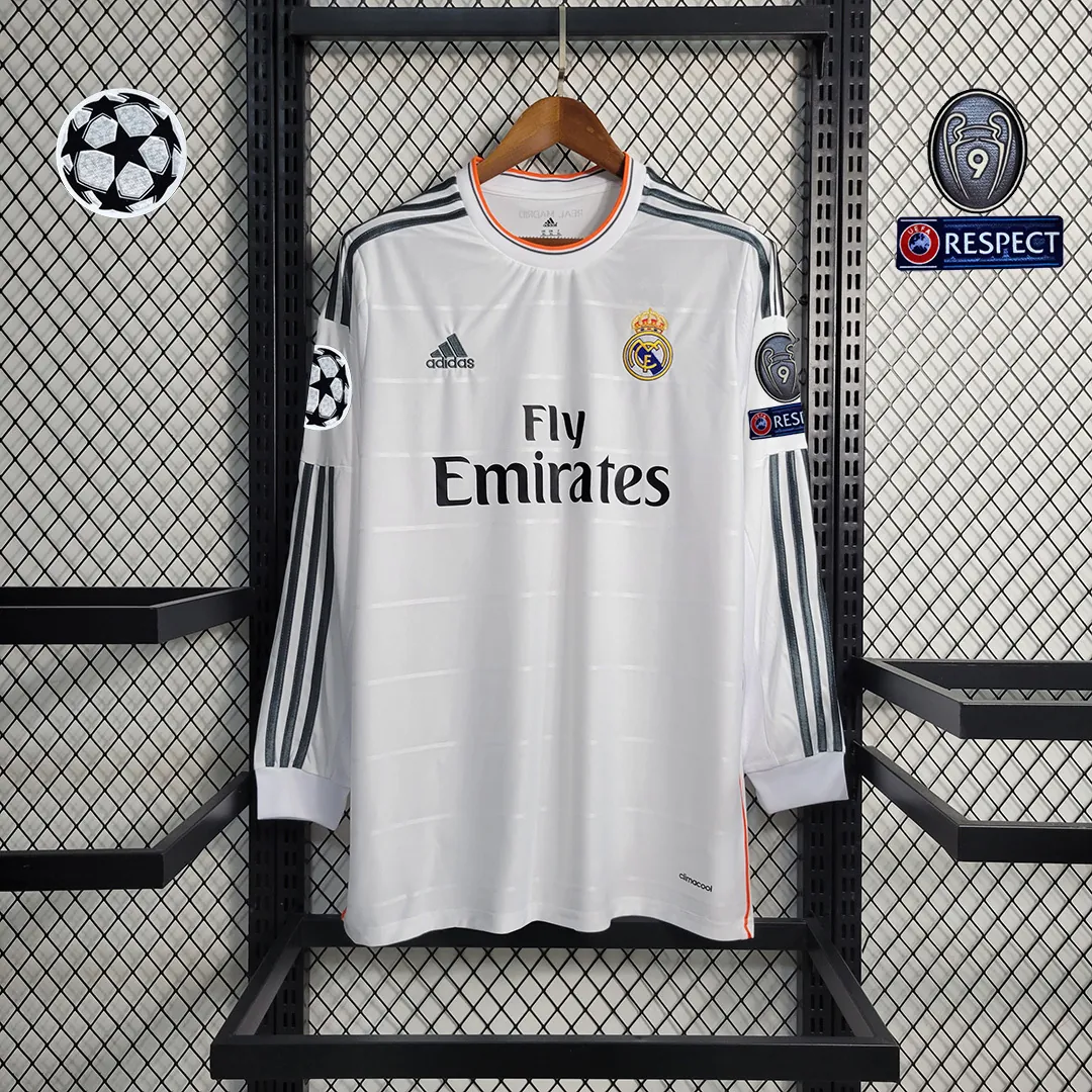 13-14 Real Madrid home long sleeves 11