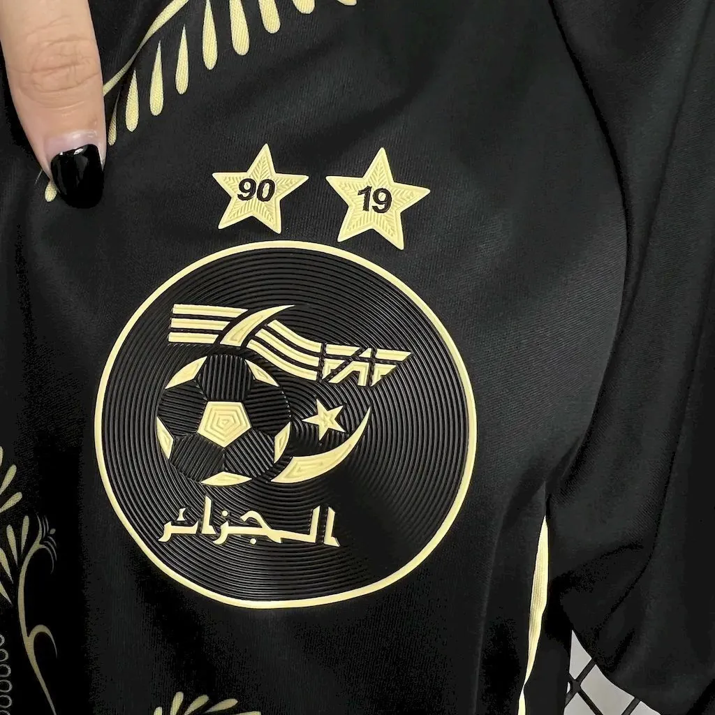 2024 Algeria Black Shirt Football T-Shirt AAAAJersey Supplier Yupoo 4
