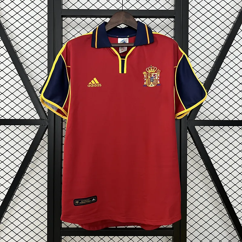 2000 Spain Home Retro Kit Vintage Shirt AAAAJersey Supplier Yupoo 9