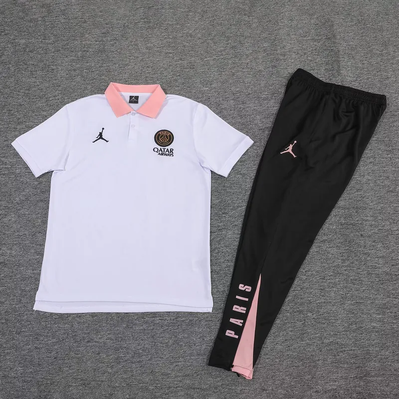 25-26 PSG White Training POLO Kit Soccer AAAAJersey Yupoo S-2XL 1