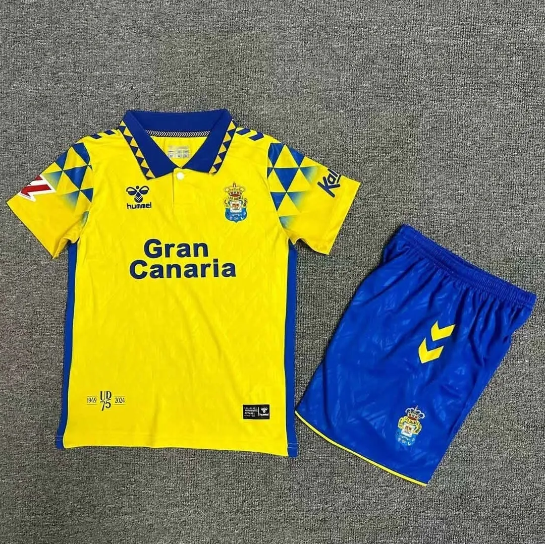 24-25 Las Palmas Home Kid Kits Youth Apparels Sport AAAAJersey Yupoo 6