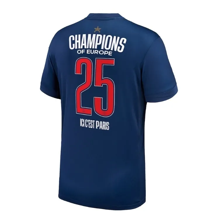 24-25 PSG Home Champions of Europe 2025 Kit Football T-Shirt AAAAJersey Wholesale Yupoo-1 1
