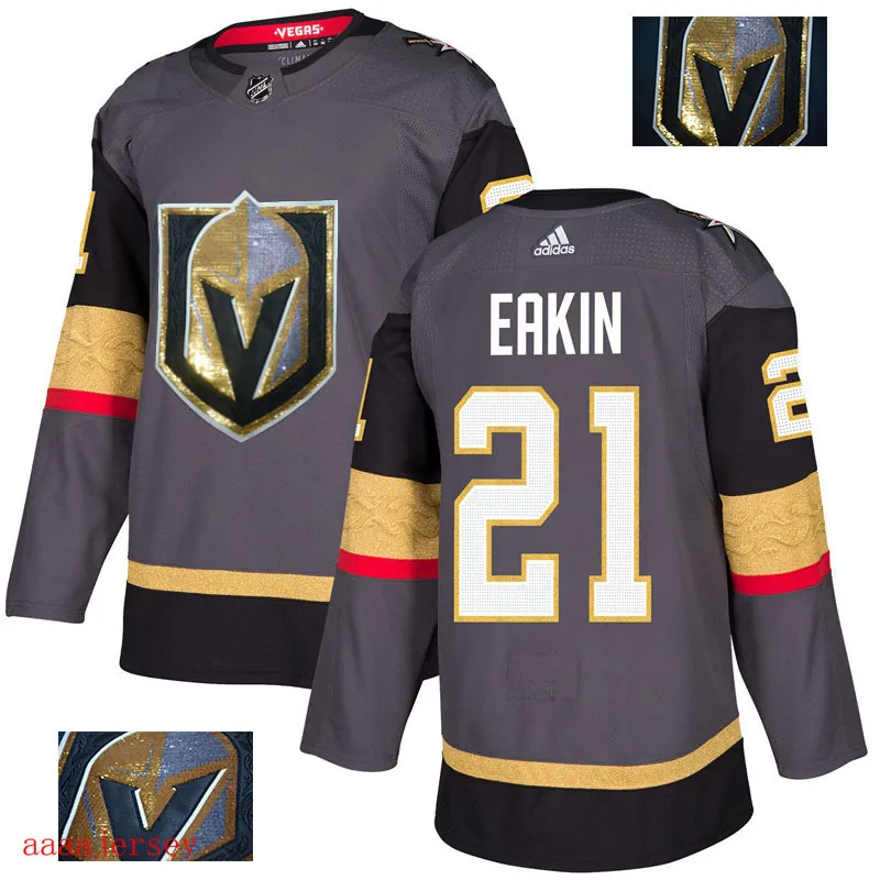 2018 Vegas Golden Knights ice hockey jersey M-3XL 维加斯金骑士队时尚亮片款冰球服 9