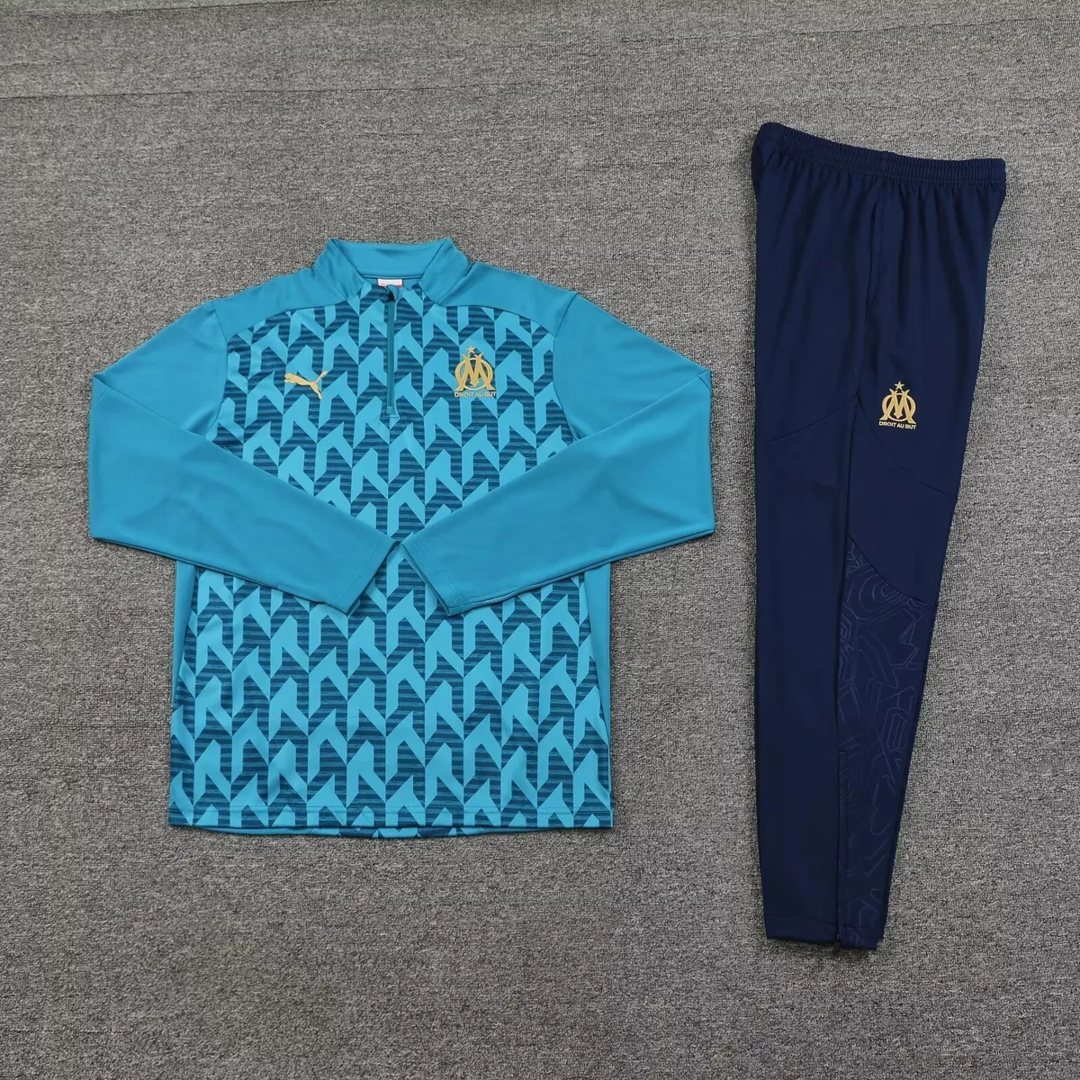 24-25 Marseille Long Sleeve Training Suit Football Shirts 1