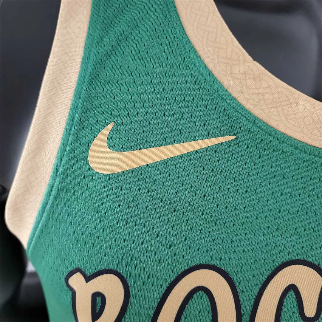2020 IRVING #11 Boston Celtics City Edition Green NBA Jersey 5