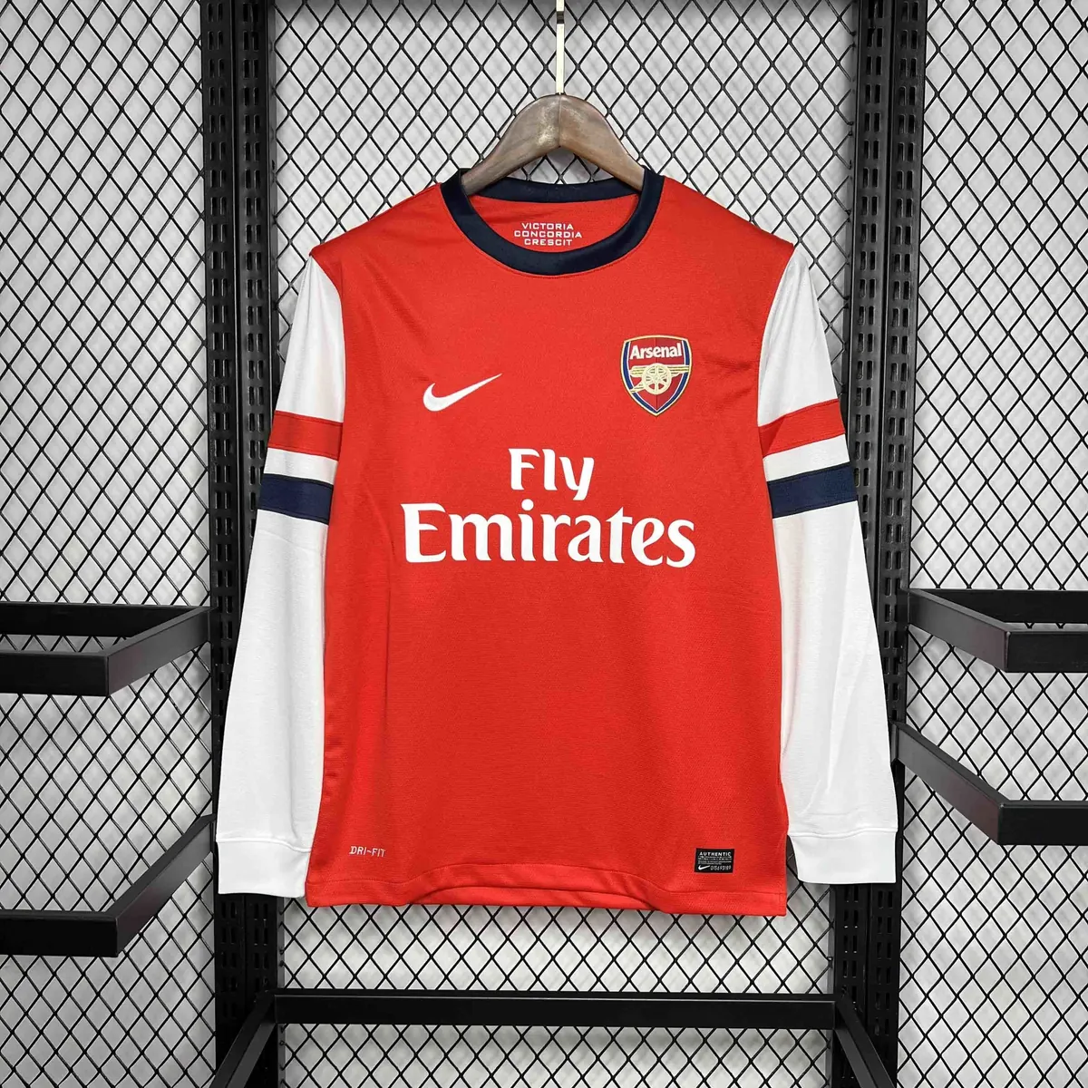 12-13 Arsenal Home Long Sleeve Retro Kit Vintage Shirt AAAAJersey Wholesale Yupoo 8
