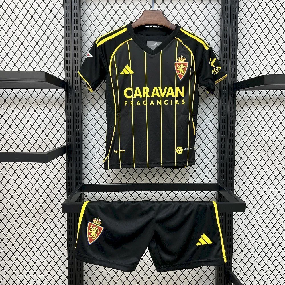 25-26 Real Zaragoza Away Kids Kit Soccer T-Shirt AAAAJersey Supply Yupoo 6