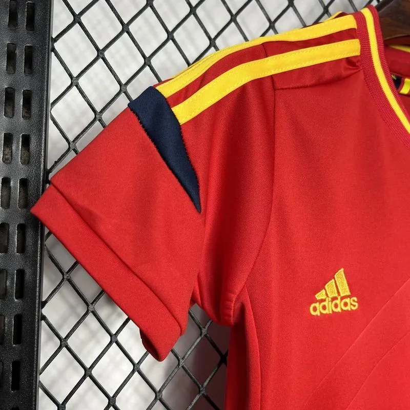 2012 Spain Home Retro Kid Kits Youth Apparels Sport AAAAJersey Yupoo 6