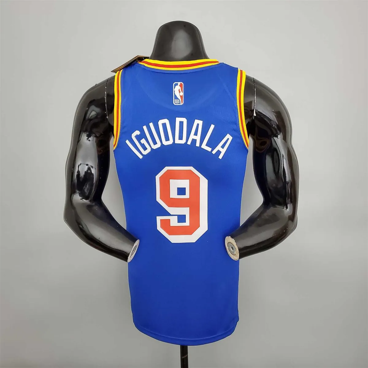 75th Anniversary Iguodala #9 Warriors Retro Edition Blue 5
