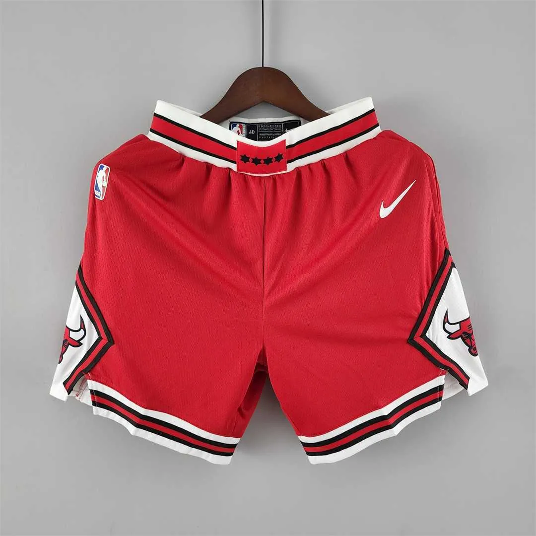 Chicago Bulls red NBA shorts 9