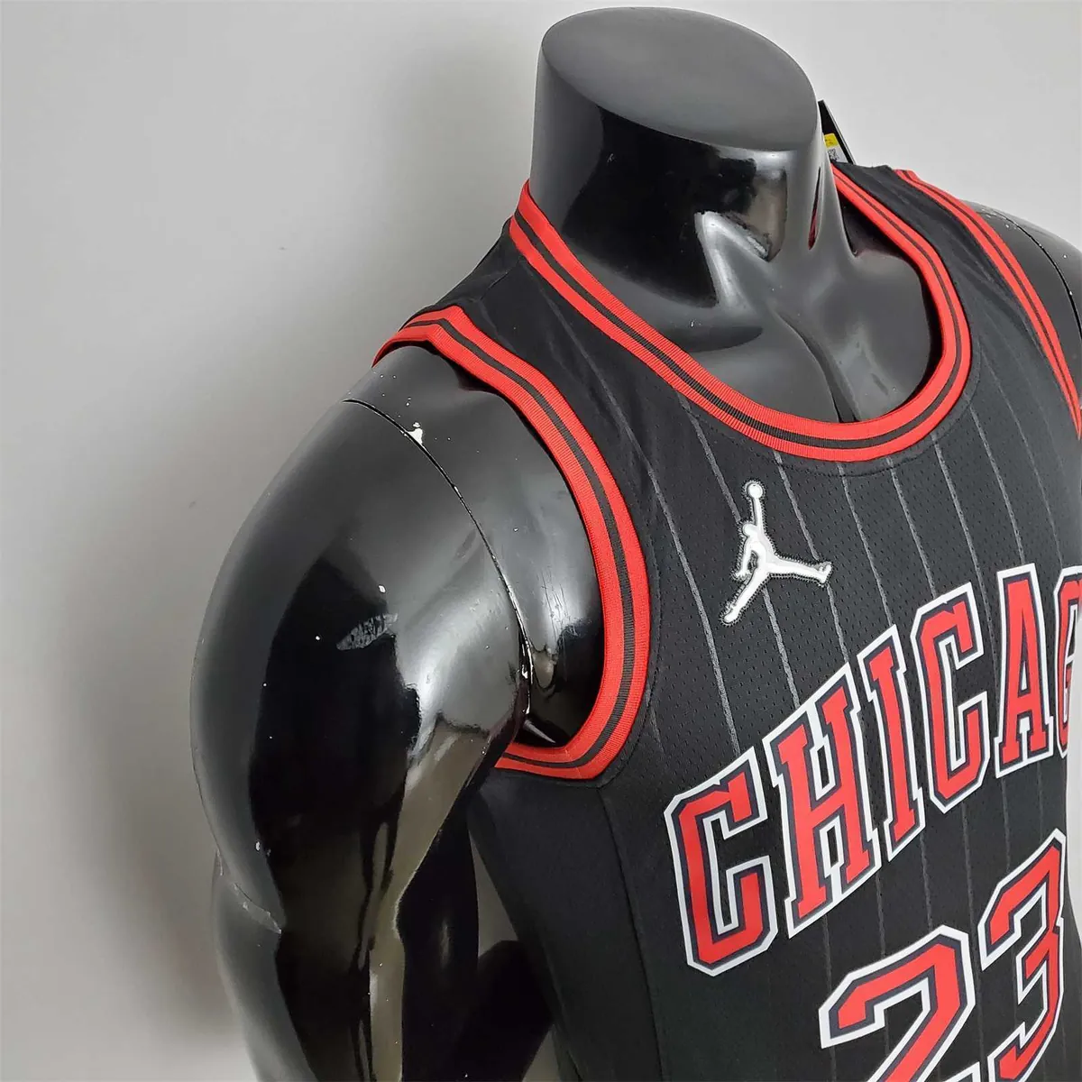 75th Anniversary Jordan #23 Bulls Flyers Black NBA Jersey 4