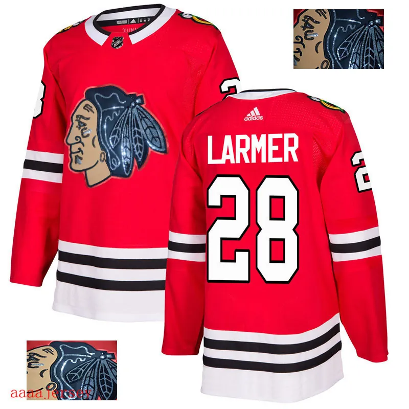 2018 Chicago Blackhawks ice hockey jersey M-3XL 芝加哥黑鹰队时尚亮片款冰球服 28