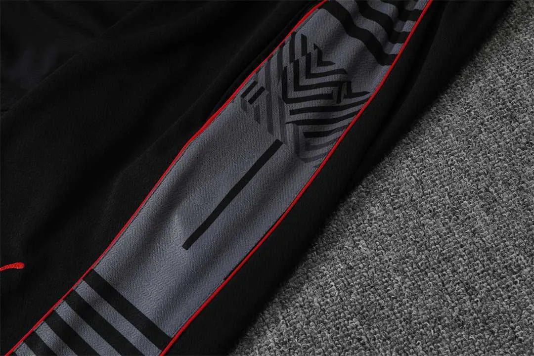 22-23 AC Milan Training Suit Short Sleeve Kit Grey 21
