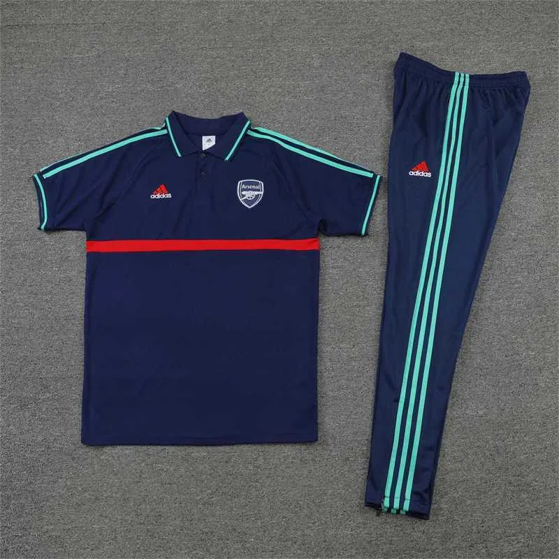 Polo Arsenal sapphire blue with red border 4