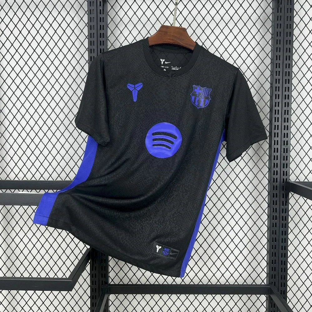 25-26 Barcelona X Kobe Bryant Pre-Match Away Kit Football T-Shirt AAAAJersey Supplier Yupoo 2