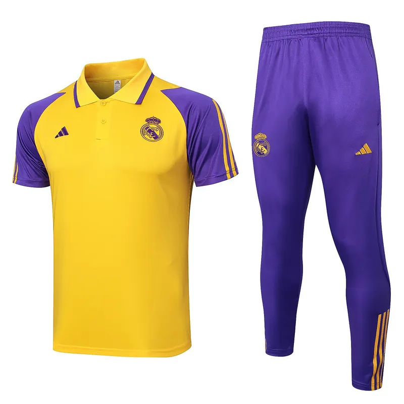 23-24 Real Madrid Yellow Polo Suits Jerseys World Yupoo 3