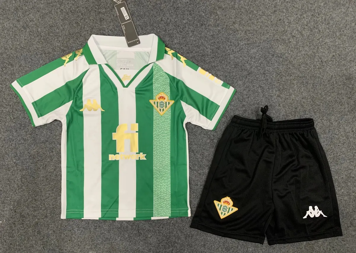 22-23 Real Betis Cup version home kids kit 2