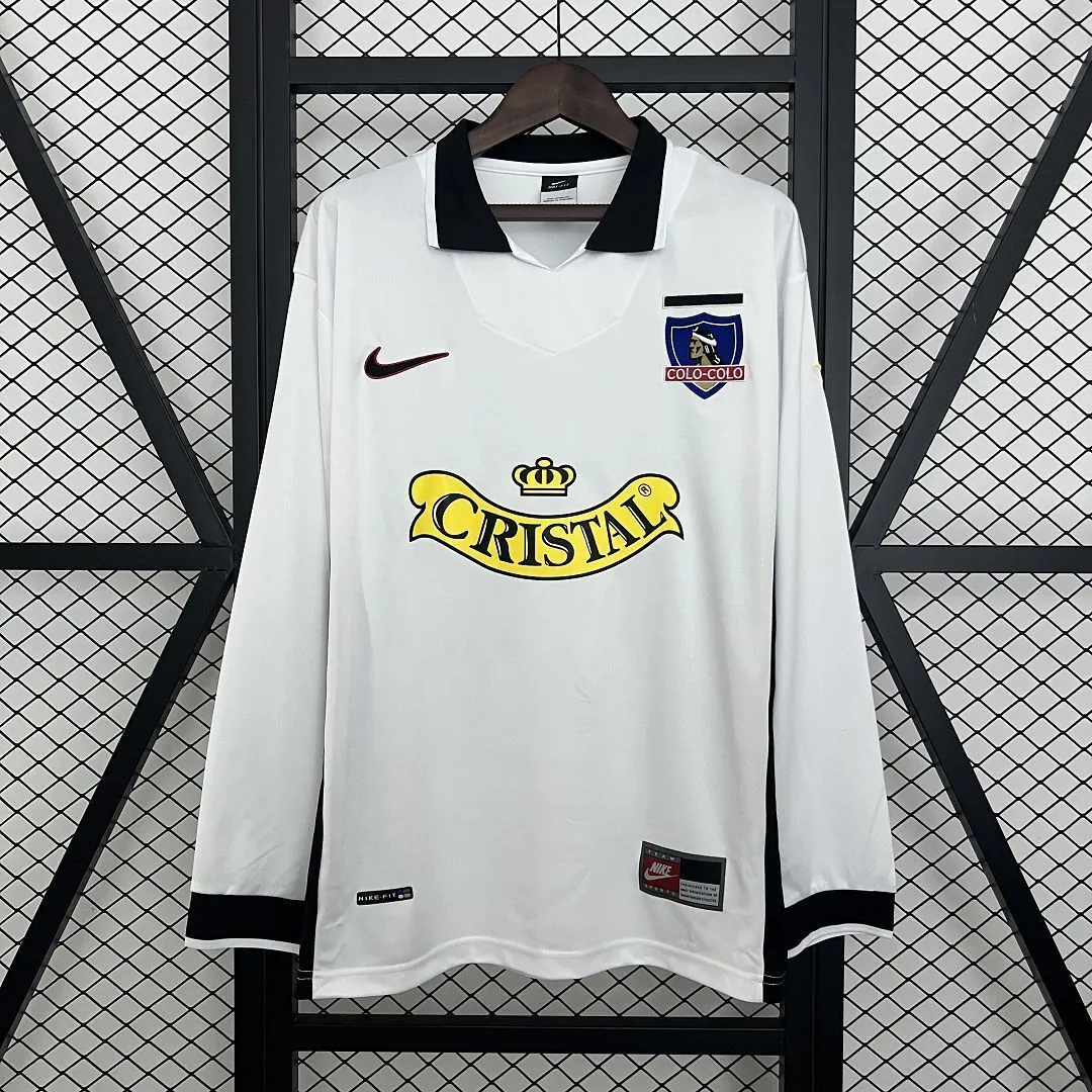 97-98 Colo Colo Home Retro Long Sleeve Kit Vintage Shirt AAAAJersey Dropship Yupoo 8