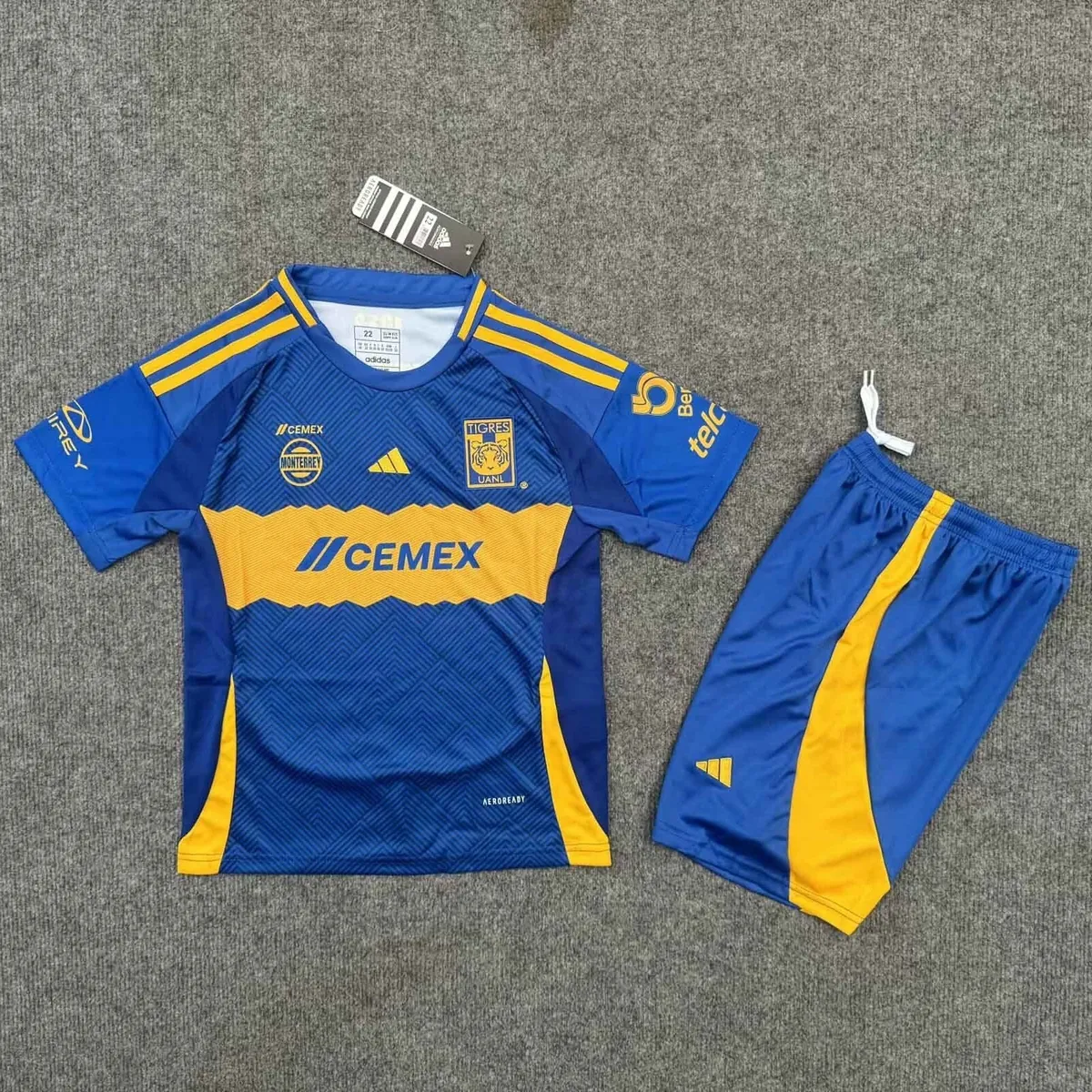 24-25 Tigres UANL Away Kid Kits Youth Apparels AAAAJersey Supply Yupoo 2